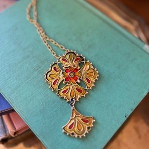 Vintage Enamel Necklace